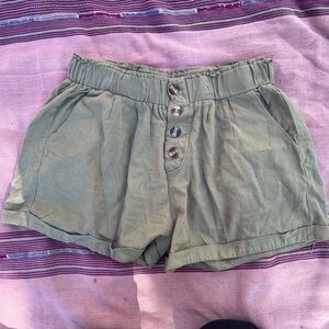 Old Navy High Waist Sage Green Women's Shorts